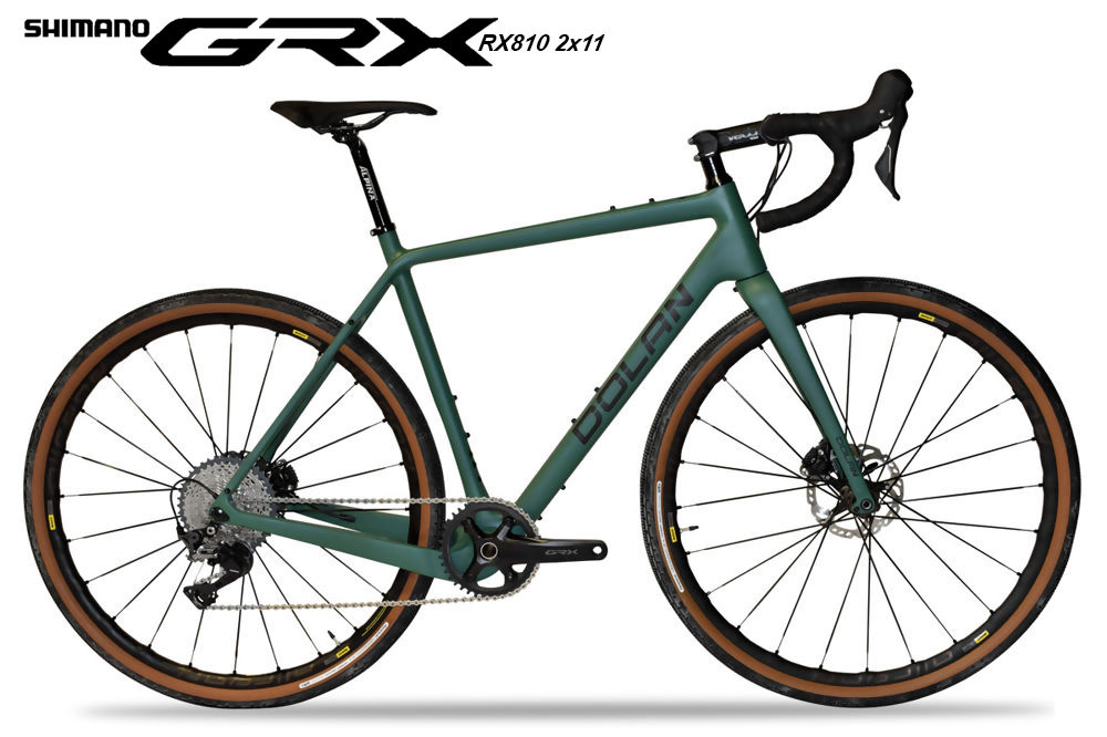 Dolan GXC Carbon Disc Gravel Bike - Shimano GRX 2x11 RX810 HDR